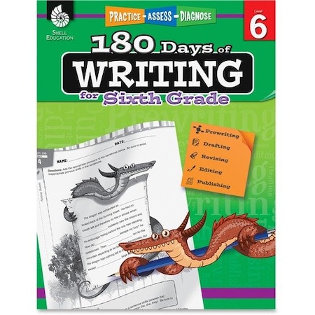 Shell Education Teacher Created Materials 180 Days Of Writing, Gr-6, Ast SHL51529